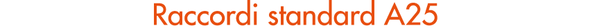 Raccordi standard A25