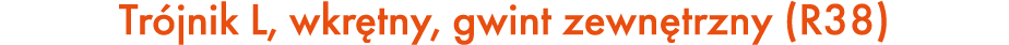 Tr jnik L, wkr tny, gwint zewn trzny (R38)